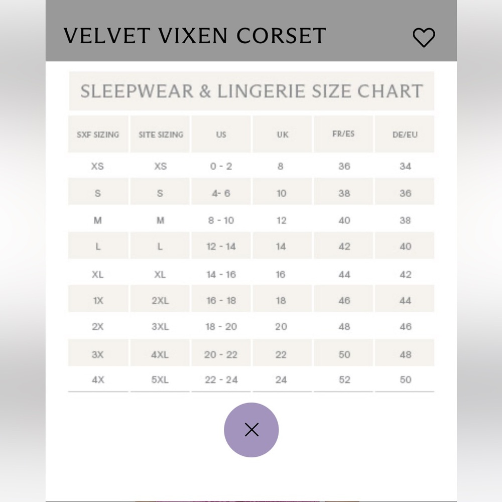 Savage x Fenty Velvet Vixen Corset in Honeycomb - S - Picture 5 of 8
